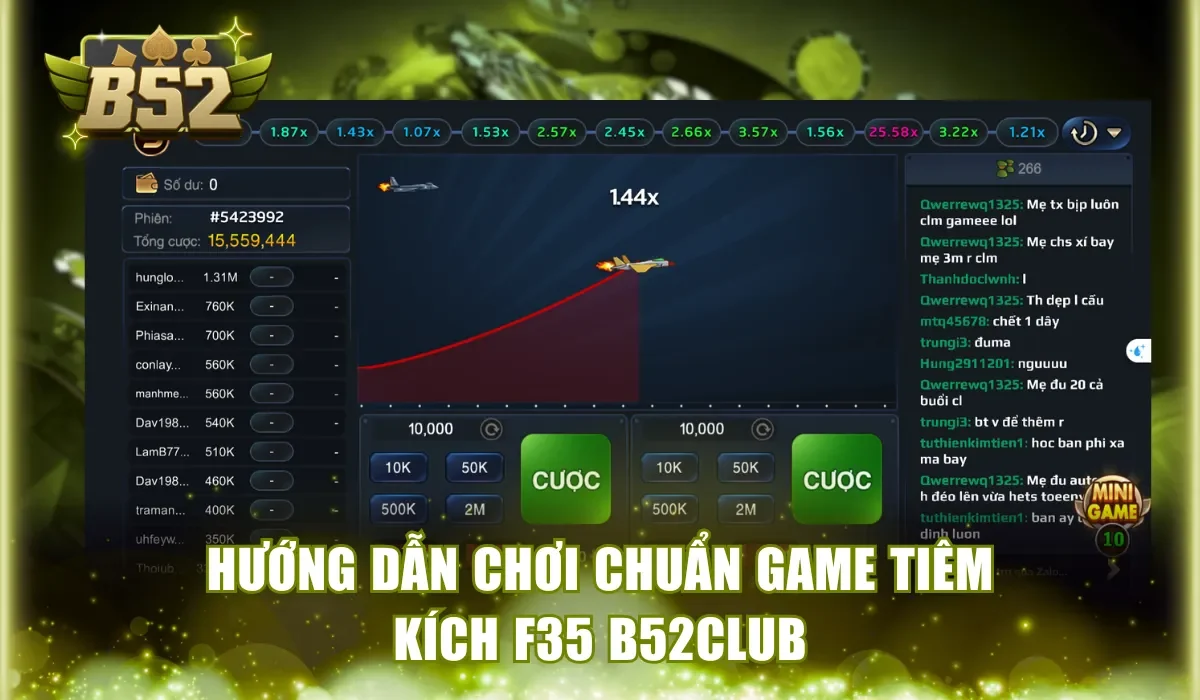 Hướng dẫn chơi chuẩn game Tiêm Kích F35 B52Club