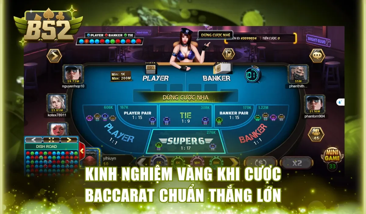 Kinh nghiệm vàng khi cược Baccarat chuẩn thắng lớn