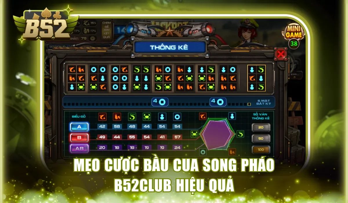 Mẹo đặt cược Bầu Cua Song Pháo B52Club hiệu quả