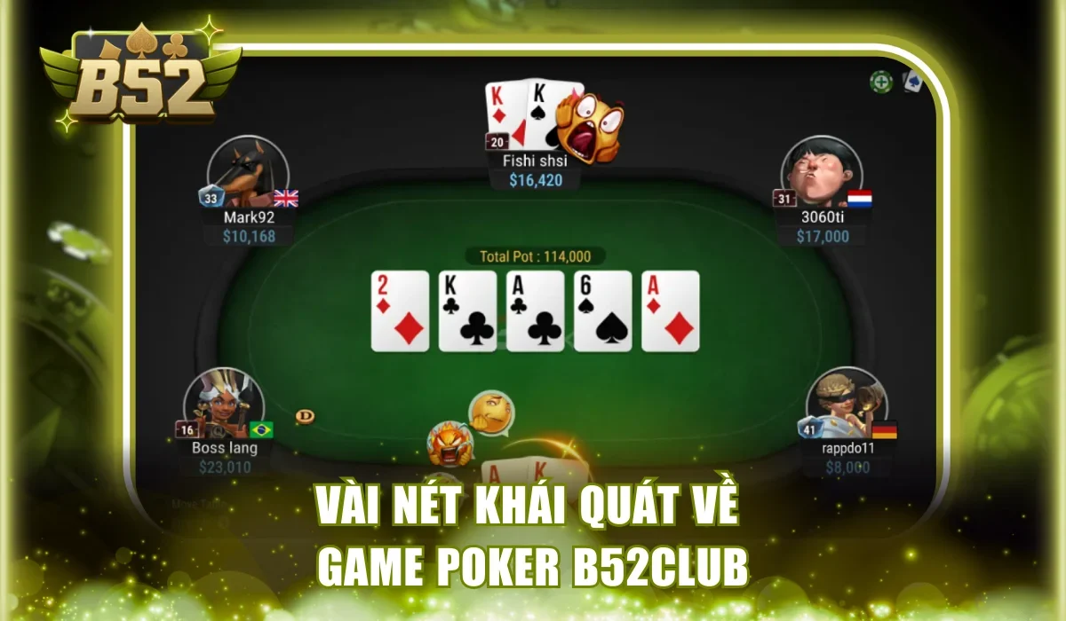 Vài nét khái quát về game Poker B52Club
